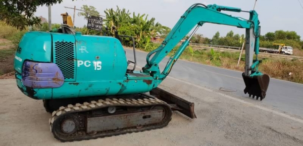 ขายด่วนรถแบคโฮKOMATSUโคมัสซูรุ่นยอดนิยมสวยๆPC15-7เครื่องโคมัสซู3D84เครื่องดีปั่มแรงรถนอกเพิ่งนำเข้ามาใหม่ยังไม่เคยใช้งานในเมืองไทยเลย