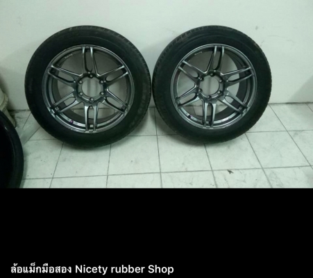 ขายล้อMR2ขอบ18กว้าง8.5 มี่ซ่อมร้าวใน1วง1จุดใช้งานได้ปกติ6รู139แถมยาง235/55/18ปี13 มีคู่เดียวขายคู่ละ