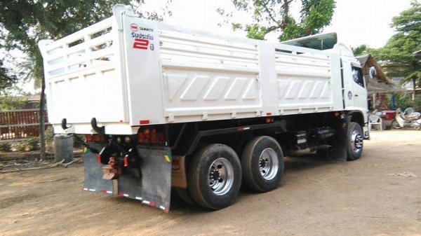 HINO 344 แรง ปี 57 แม่เดี่ยวดัมพ์สามมิตร มีระบบลาก เครื่อง/เกียร์เดิม หัวบาง ทะเบียนพร้อม