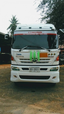 HINO 344 แรง ปี 57 แม่เดี่ยวดัมพ์สามมิตร มีระบบลาก เครื่อง/เกียร์เดิม หัวบาง ทะเบียนพร้อม