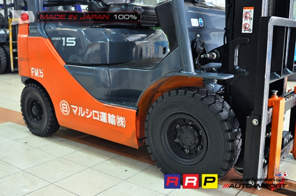 ขายรถโฟล์คลิฟท์มือสอง TOYOTA รุ่น 8FG15-33916 นำเข้าจากประเทศญี่ปุ่น 100\% ไม่เคยใช้งานในไทย