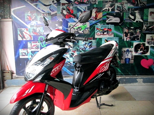 MIO 125 i mx สีขาวดำแดง รุ่นท็อบล้อแมกซ์ เครื่องยนต์เดิมๆ 26900 MIO 125 i mx สีขาวดำแดง รุ่นท็อบล้อแมกซ์ เครื่องยนต์เดิมๆ 26900