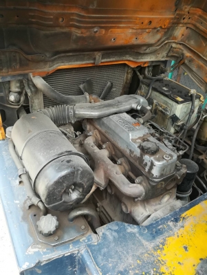 รถยกโตโยต้ารุ่น 5 น้ำหนักยก 2 ตัน เสาสูง 3 เมตร แผงงาสไลด์ เครื่องดีเซล เกียร์ออโต้