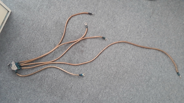 สายกราวน์วายญี่ปุ่นสีส้ม สายไฟ5จุด