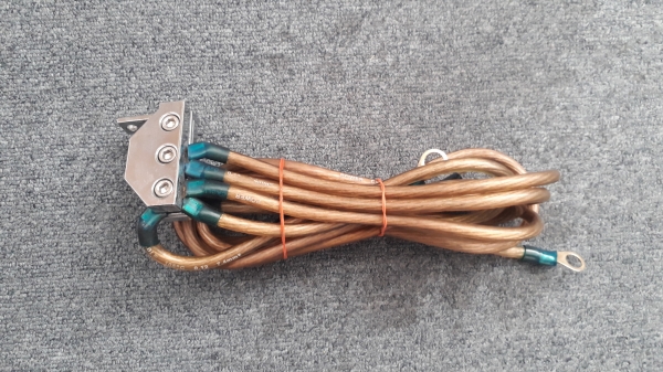 สายกราวน์วายญี่ปุ่นสีส้ม สายไฟ5จุด