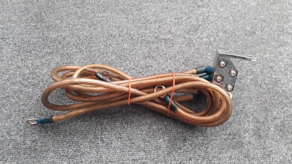 สายกราวน์วายญี่ปุ่นสีส้ม สายไฟ5จุด