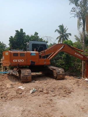 ขายแบคโฮ ex120-1 พร้อมเทเลอร์ ขายแบคโฮ ex120-1 พร้อมเทเลอร์