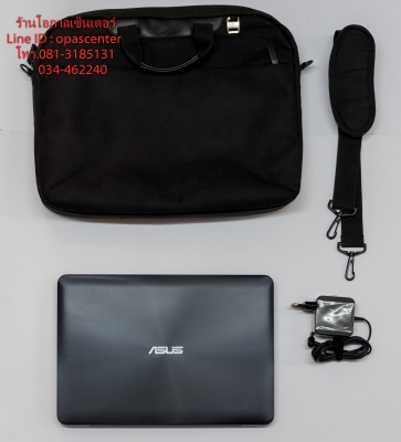 โน๊ตบุ๊ค ASUS K455LA Core i3-4005U 1.7 Ram 4G HDD 1 TB กระเป๋า ที่ชาร์ท
