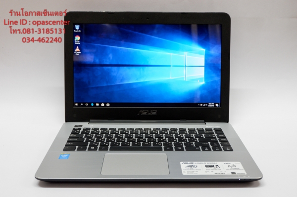 โน๊ตบุ๊ค ASUS K455LA Core i3-4005U 1.7 Ram 4G HDD 1 TB กระเป๋า ที่ชาร์ท