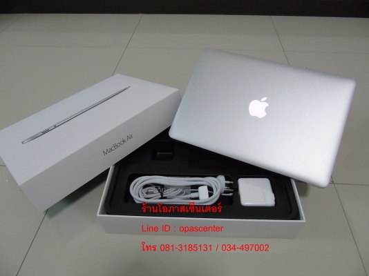 Macbook Air 2017 A1466 1.8 GHz Core i5 Ram 8G สภาพของใหม่ มีกล่อง พร้อม ประกันศูนย์ถึง 27-10-2561 Macbook Air 2017 A1466 1.8 GHz Core i5 Ram 8G สภาพของใหม่ มีกล่อง พร้อม ประกันศูนย์ถึง 27-10-2561