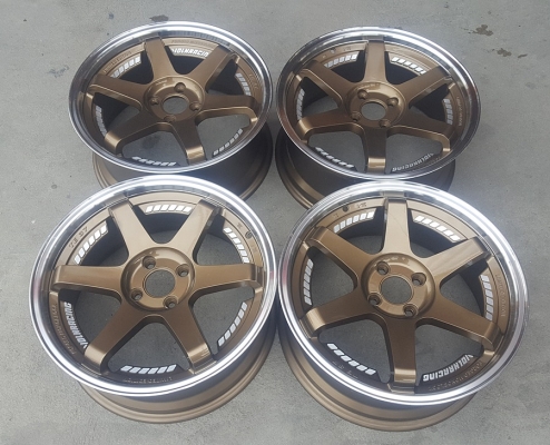 ล้อฝากขาย TE37 ขอบ17 4รู100 หน้า7.5 ET42  4 ล้อ