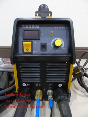 เครื่องเชื่อมอาร์กอน 200 A ยี่ห้อ Rilon รุ่น TIG200S สภาพใหม่ มีสายเชื่อมอาร์กอนและเกย์วัด