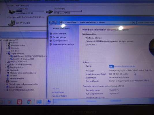 โน๊ตบุ๊ค Lenovo G400 Core i3-3110M 2.4 Ram 4G HDD 500 GB มีการ์ดจอแยก