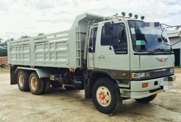HINO 3M สองเพลาดั๊ม กระบะเหล็ก รถปี 39
