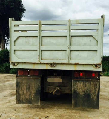 HINO 3M สองเพลาดั๊ม กระบะเหล็ก รถปี 39