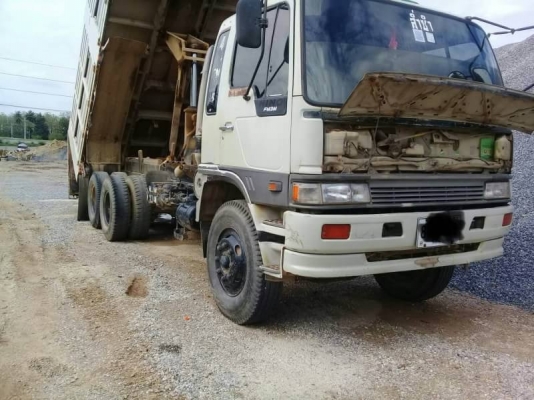 HINO 3M สองเพลาดั๊ม กระบะเหล็ก รถปี 39