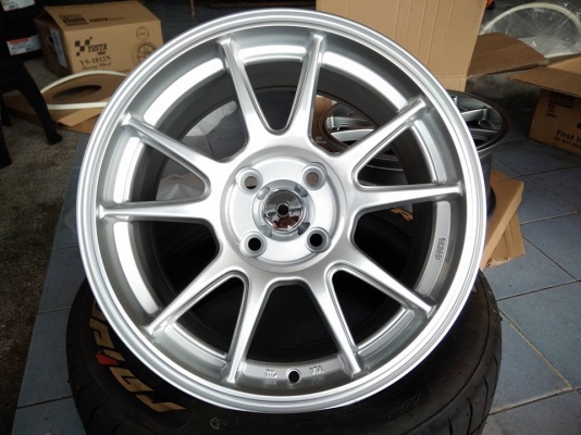 แม็กใหม่ลายทีซี105เอ็น ขอบ 15 ราคา 6900 พร้อมยาง 10900 บาท