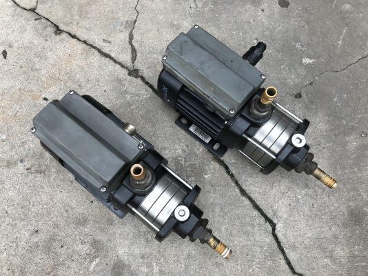 ขายปั้มน้ำแรงดันสูง Groundfos 0.5HP. 220V ไฟบ้าน made in Hungary สภาพสวย หมุนนิ่ม พร้อมใช้งาน มี 2ตัวครับ