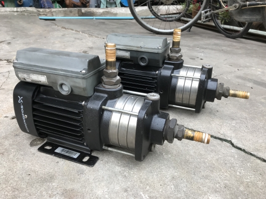 ขายปั้มน้ำแรงดันสูง Groundfos 0.5HP. 220V ไฟบ้าน made in Hungary สภาพสวย หมุนนิ่ม พร้อมใช้งาน มี 2ตัวครับ