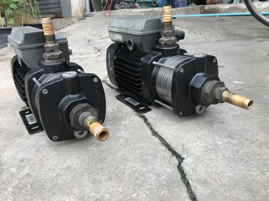 ขายปั้มน้ำแรงดันสูง Groundfos 0.5HP. 220V ไฟบ้าน made in Hungary สภาพสวย หมุนนิ่ม พร้อมใช้งาน มี 2ตัวครับ