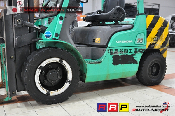 ขายรถโฟล์คลิฟท์มือสอง MITSUBISHI รุ่น FD35AT-F14E-80224 นำเข้าจากประเทศญี่ปุ่น 100\% ไม่เคยใช้งานในไทย