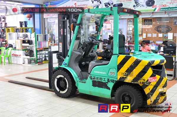 ขายรถโฟล์คลิฟท์มือสอง MITSUBISHI รุ่น FD35AT-F14E-80224 นำเข้าจากประเทศญี่ปุ่น 100\% ไม่เคยใช้งานในไทย