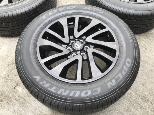 ล้อแม็กพร้อมยางป้ายแดง นิสสัน นาวาร่า คาลิเบอร์ NP300 ขอบ 18