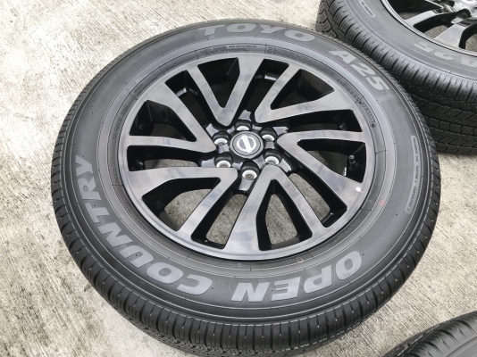 ล้อแม็กพร้อมยางป้ายแดง นิสสัน นาวาร่า คาลิเบอร์ NP300 ขอบ 18