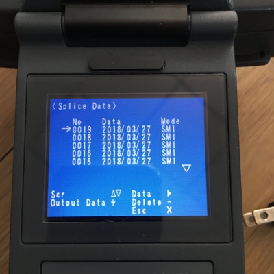 เครื่องเชื่อมต่อสาย fiberoptic Fusion Splicer มือสองใช้รับงานเน็ตประชารัฐ