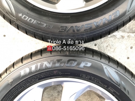 ล้อแม็ก TOYOTA New VIOS 2017 ขอบ 15 พร้อมยางป้ายแดง 185-60-15 แม็กสวย มีตุ่ม เส้นสีชัดๆ