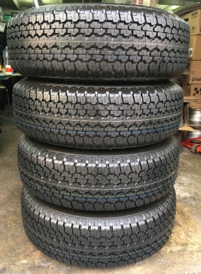 ยางใหม่ป้ายแดง 245-70-16 ปี 18 Bridgestone ตุ่มเด้งๆ เส้นสีจจัดจ้าน