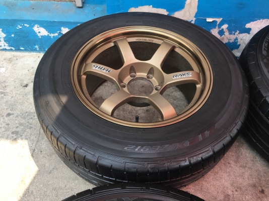 ล้อแม็ก TE37 ขอบ 18 พร้อมยาง 265-60-18 ปี15