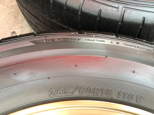 ล้อแม็ก TE37 ขอบ 18 พร้อมยาง 265-60-18 ปี15