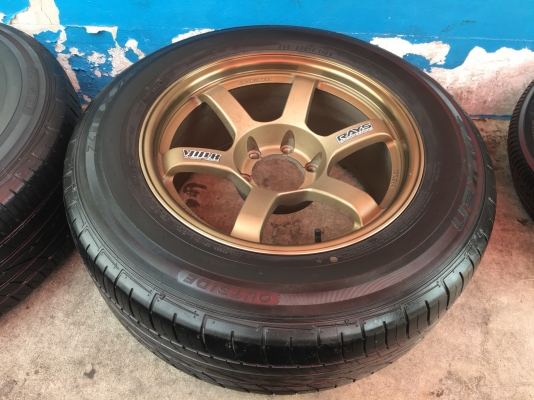 ล้อแม็ก TE37 ขอบ 18 พร้อมยาง 265-60-18 ปี15