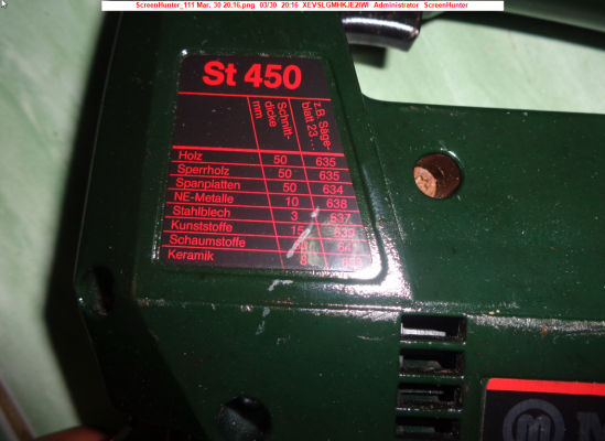 ขายจิ๊กซอ metabo รุ่น st-450 made in germany