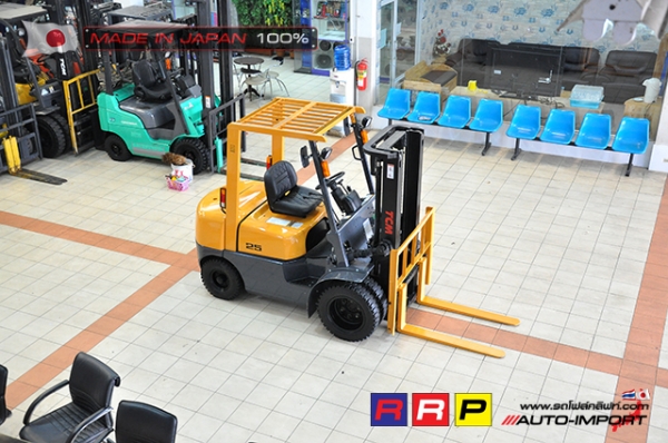 ขายรถโฟล์คลิฟท์มือสอง TCM รุ่น FHD25Z5-34E13858 นำเข้าจากประเทศญี่ปุ่น 100\% ไม่เคยใช้งานในไทย