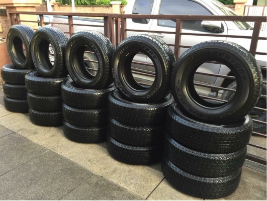 ยาง Bridgestone 245 70 16 ปลายปี17 มีให้เลือก5ชุด ดอกเต็ม เนื้อนิ่มๆ ใช้ยาว ราคาไม่แพง