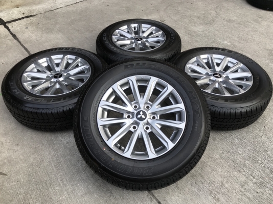 ล้อแม็กป้ายแดง Mitsu New Triton Plus ขอบ17 พร้อมยางใหม่ป้ายแดง 245-65-17 ปี 18 Bridgestone แม็กยางสวยกริ๊บๆ