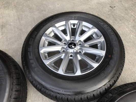 ล้อแม็กป้ายแดง Mitsu New Triton Plus ขอบ17 พร้อมยางใหม่ป้ายแดง 245-65-17 ปี 18 Bridgestone แม็กยางสวยกริ๊บๆ
