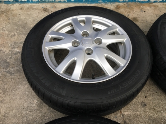 ล้อแม็ก Honda Brio ขอบ 14 พร้อมยาง Michelin 175-65-14 ปี13