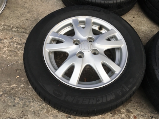 ล้อแม็ก Honda Brio ขอบ 14 พร้อมยาง Michelin 175-65-14 ปี13