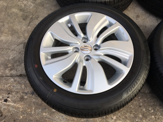 ล้อแม็กป้ายแดง Suzuki Swift 2018 ขอบ16 รุ่นใหม่ล่าสุด พร้อมยางใหม่ป้ายแดง Bridgestone 185-55-16 สด ใหม่ สวยกริ๊บ
