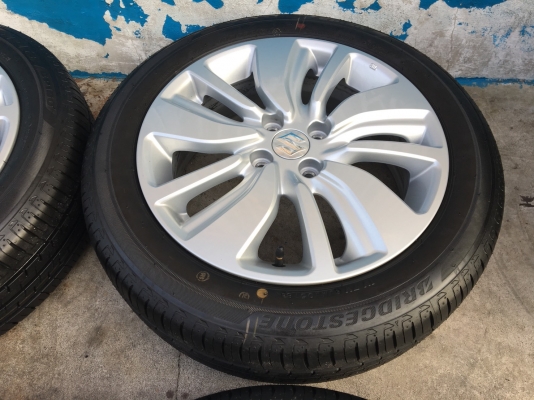 ล้อแม็กป้ายแดง Suzuki Swift 2018 ขอบ16 รุ่นใหม่ล่าสุด พร้อมยางใหม่ป้ายแดง Bridgestone 185-55-16 สด ใหม่ สวยกริ๊บ