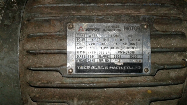 มอเตอร์ 2 hp 380 v มอเตอร์ 2 hp 380 v