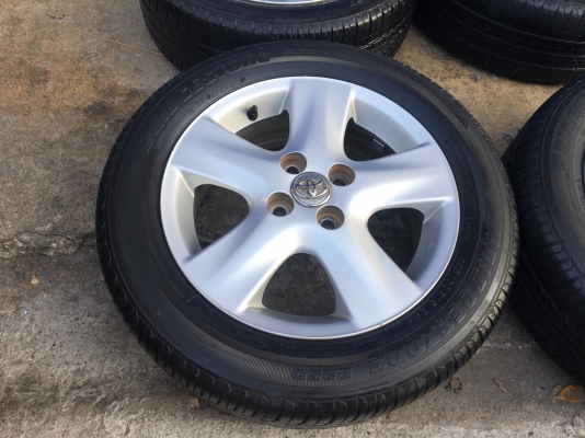 ล้อแม็ก Toyota Vios Yaris ลาย 5 ก้าน ขอบ 15 พร้อมยาง Bridgestone 185-60-15 ปี 14