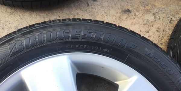 ล้อแม็ก Toyota Vios Yaris ลาย 5 ก้าน ขอบ 15 พร้อมยาง Bridgestone 185-60-15 ปี 14
