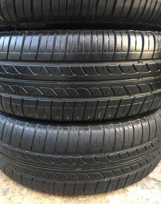 ล้อแม็ก Toyota Vios Yaris ลาย 5 ก้าน ขอบ 15 พร้อมยาง Bridgestone 185-60-15 ปี 14