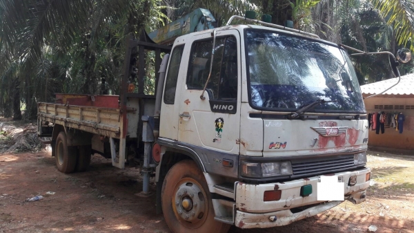 ขาย6ล้อ ฮีโน่ติดเครน FF3H195แรง ยาว6.5ม