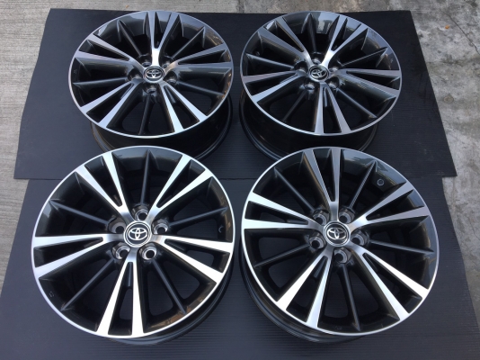 ล้อแม็กใหม่ Toyota Altis 2017 ขอบ16 สีดำหน้าเงา