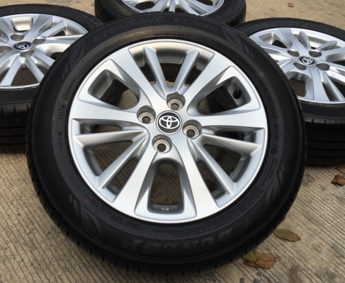 ล้อแม็กป้ายแดง Toyota Yaris Ativ 2017 ขอบ 15 พร้อมยางป้ายแดง Dunlop 185-65-15